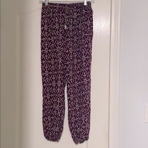 Roxy Purple Boho Lounge Pants